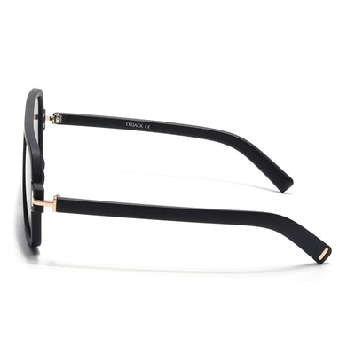 KRUZ - Black Wayfarer Sunglasses (9392CL1053)