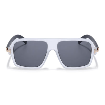 Eyejack Grey Wayfarer Sunglasses for Men & Women (9392CL1055)