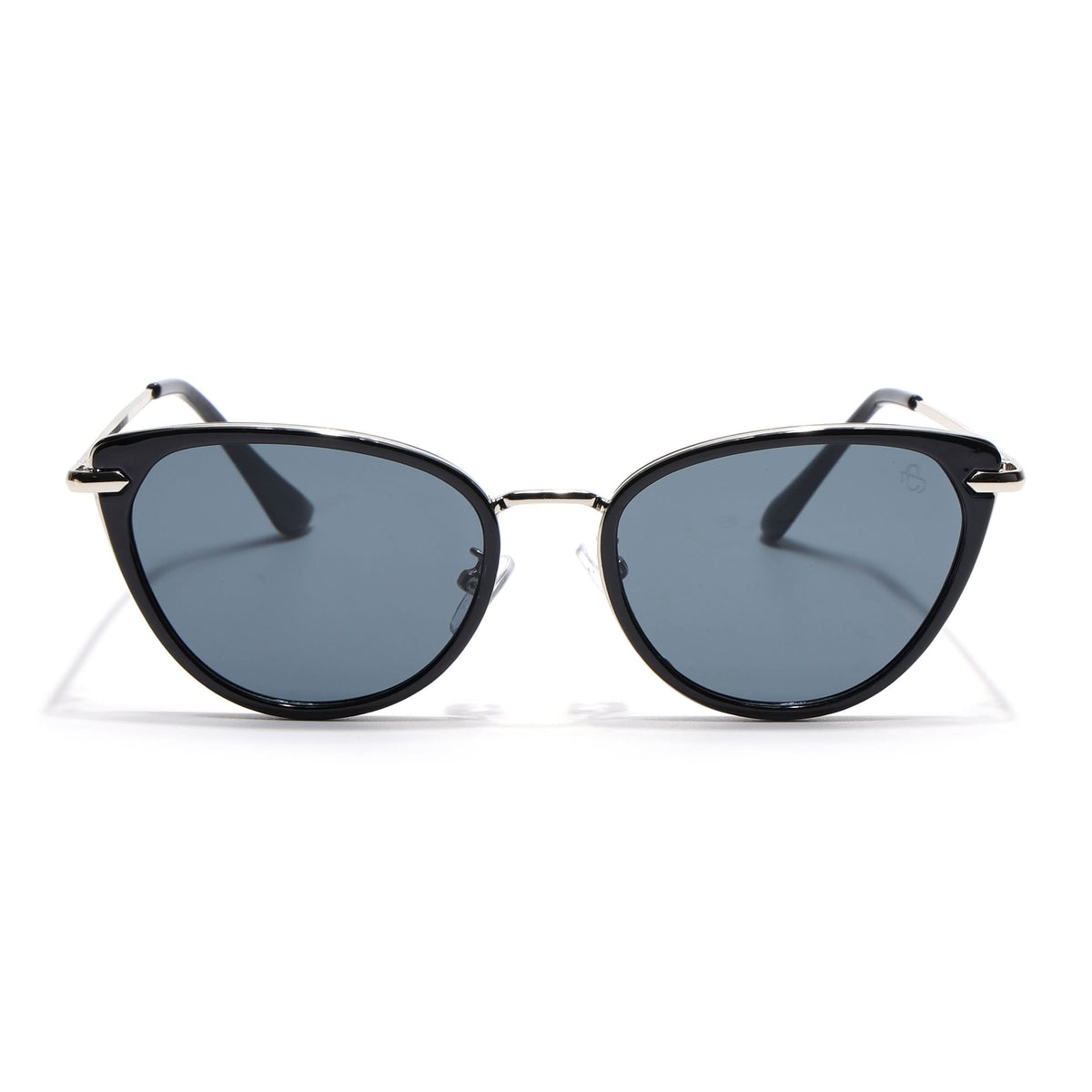 Eyejack Black & Silver Cateye Sunglasses for Women (9429CL1098)
