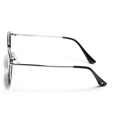 Eyejack Black & Silver Cateye Sunglasses for Women (9429CL1098)