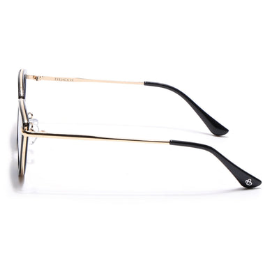 Eyejack Black & Golden Cateye Sunglasses for Women (9429CL1099)