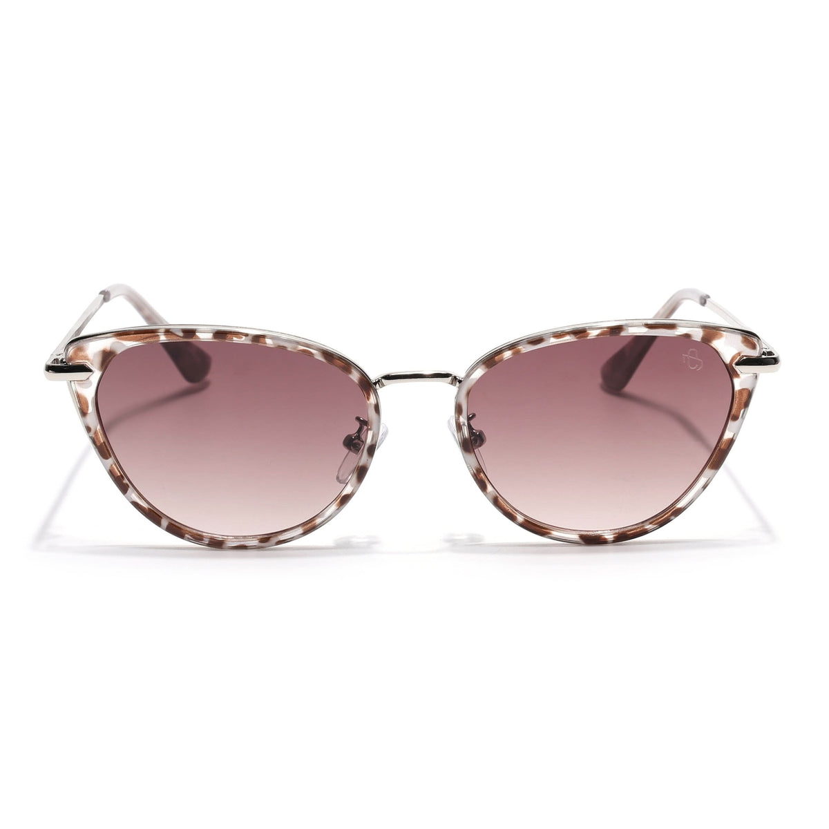 Eyejack White & Brown Cateye Sunglasses for Women (9429CL1101)