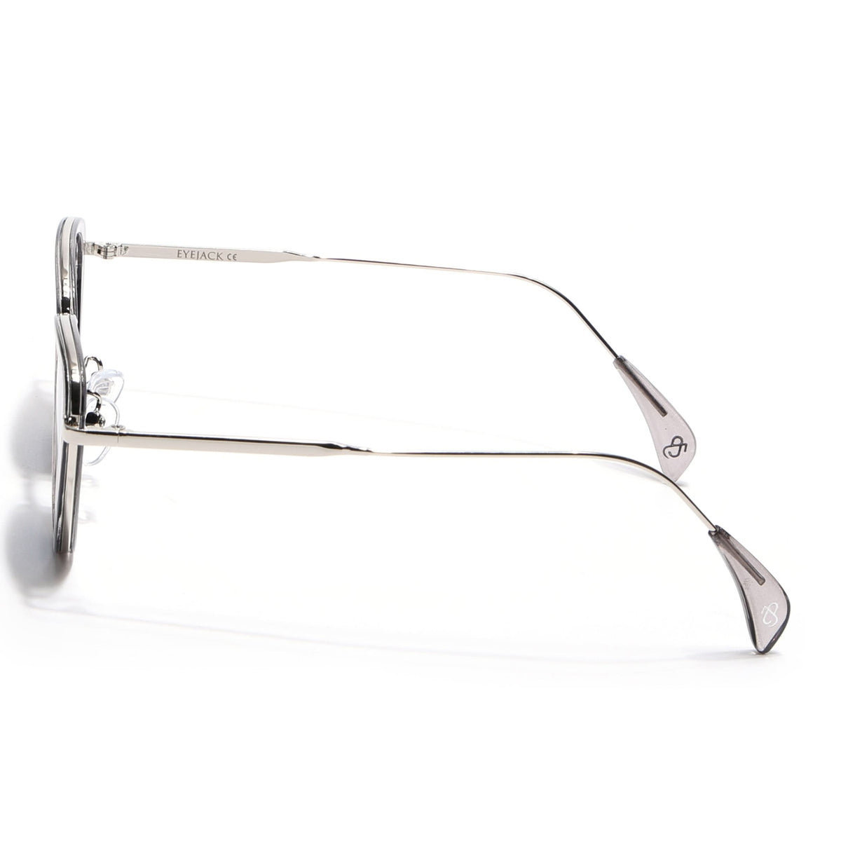 Eyejack Grey & Silver Cateye Sunglasses for Women (9435CL1104)