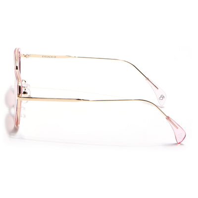 Eyejack Pink & Golden Cateye Sunglasses for Women (9435CL1106)