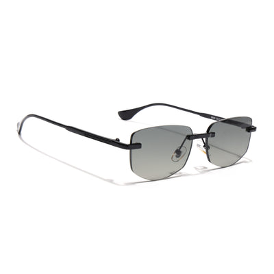 Eyejack Black Rimless Sunglasses for Men & Women (9805CL2538)