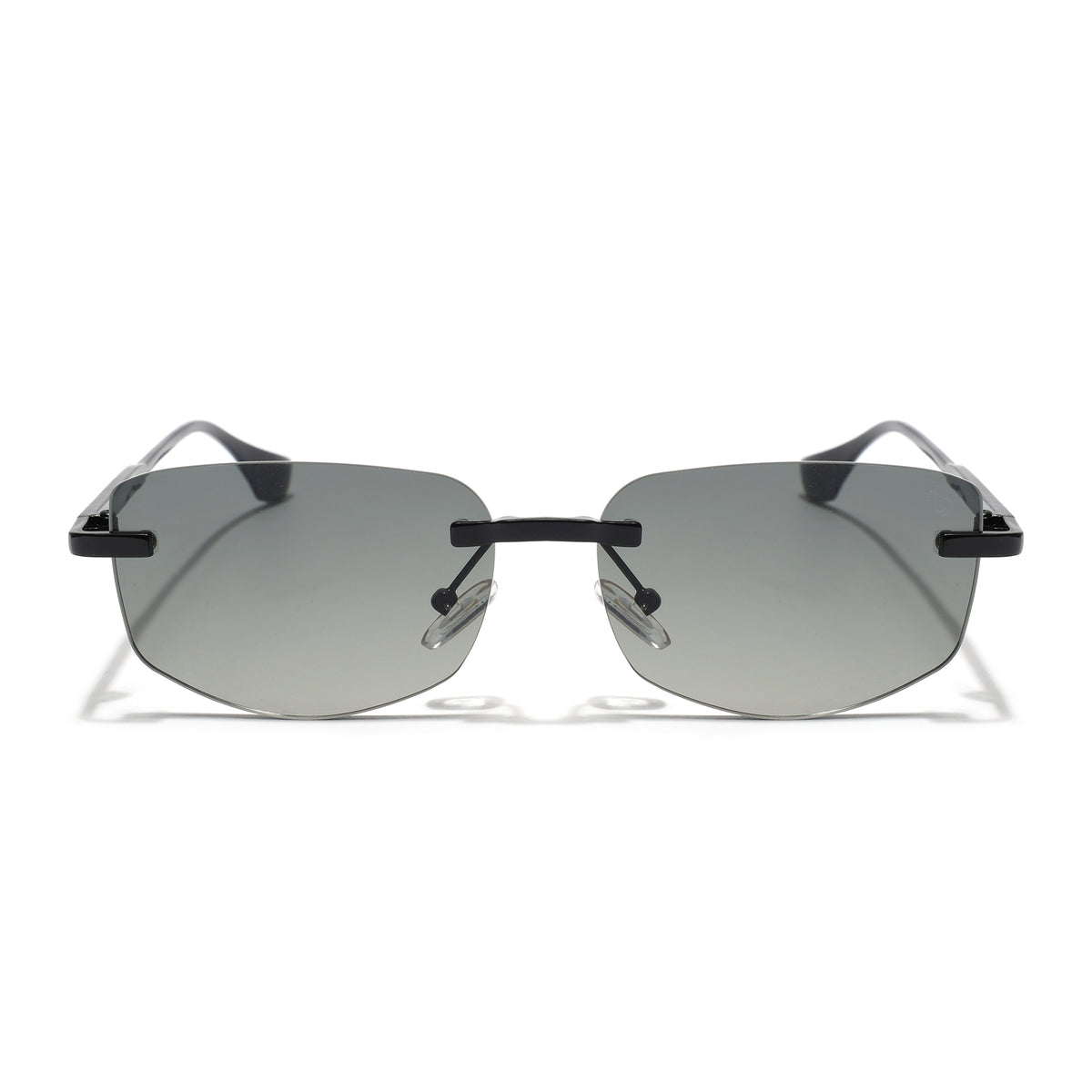 Eyejack Black Rimless Sunglasses for Men & Women (9805CL2538)