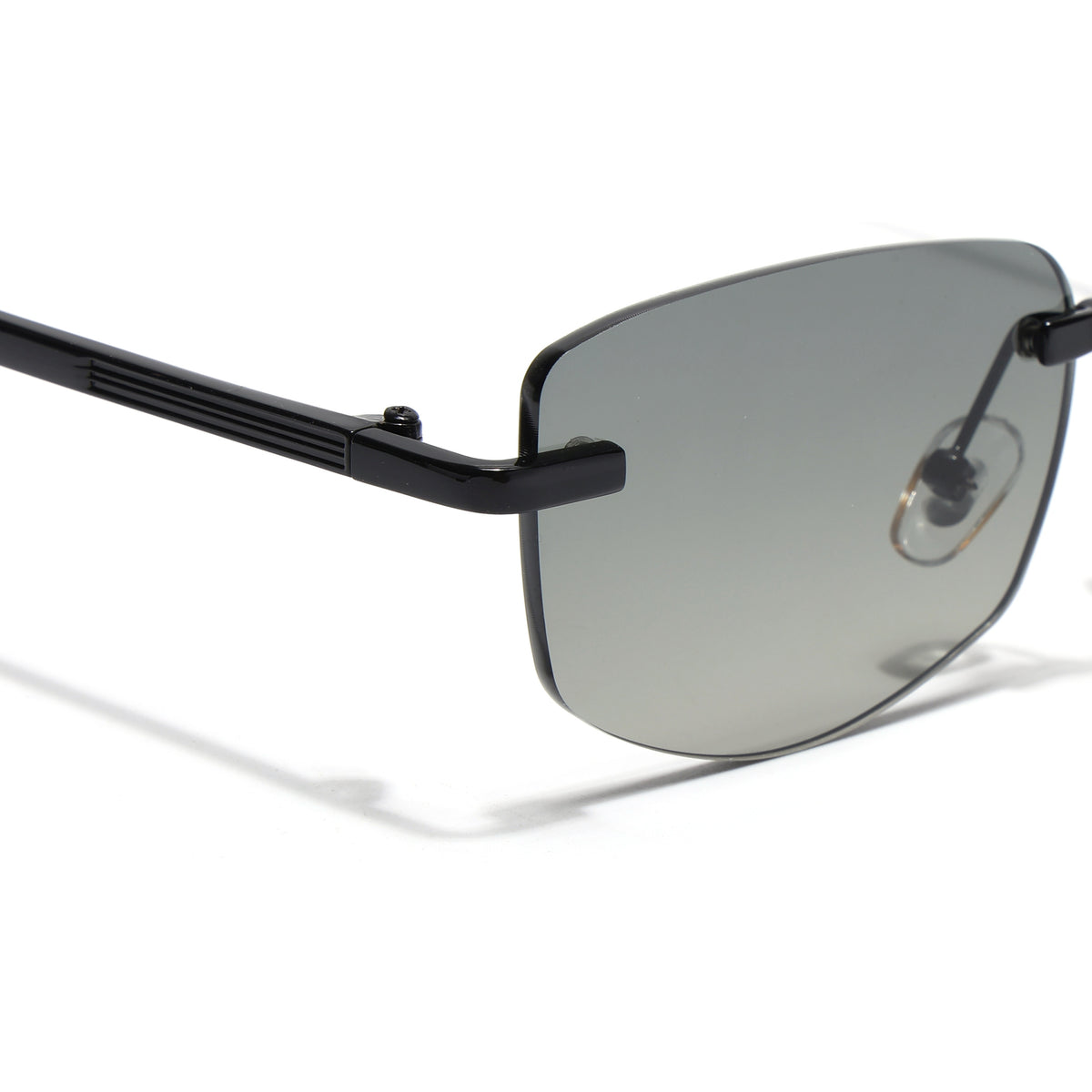 Eyejack Black Rimless Sunglasses for Men & Women (9805CL2538)