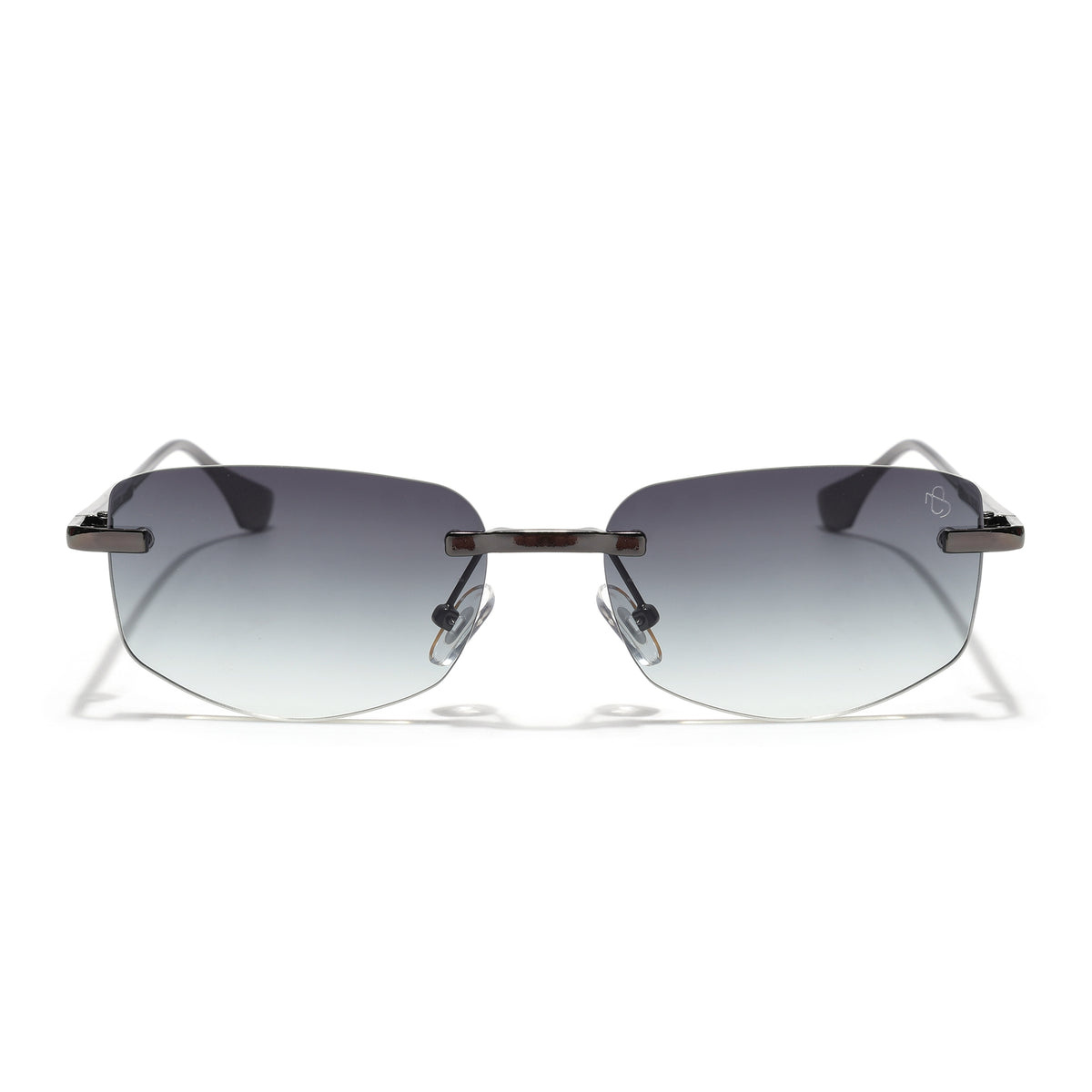Eyejack Grey Rimless Sunglasses for Men & Women (9805CL2539)