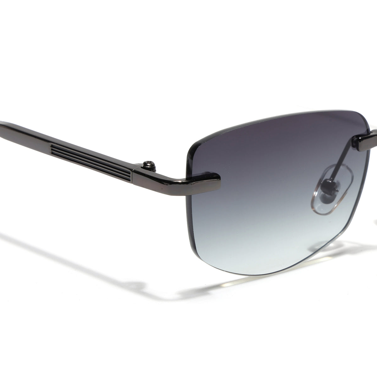 Eyejack Grey Rimless Sunglasses for Men & Women (9805CL2539)
