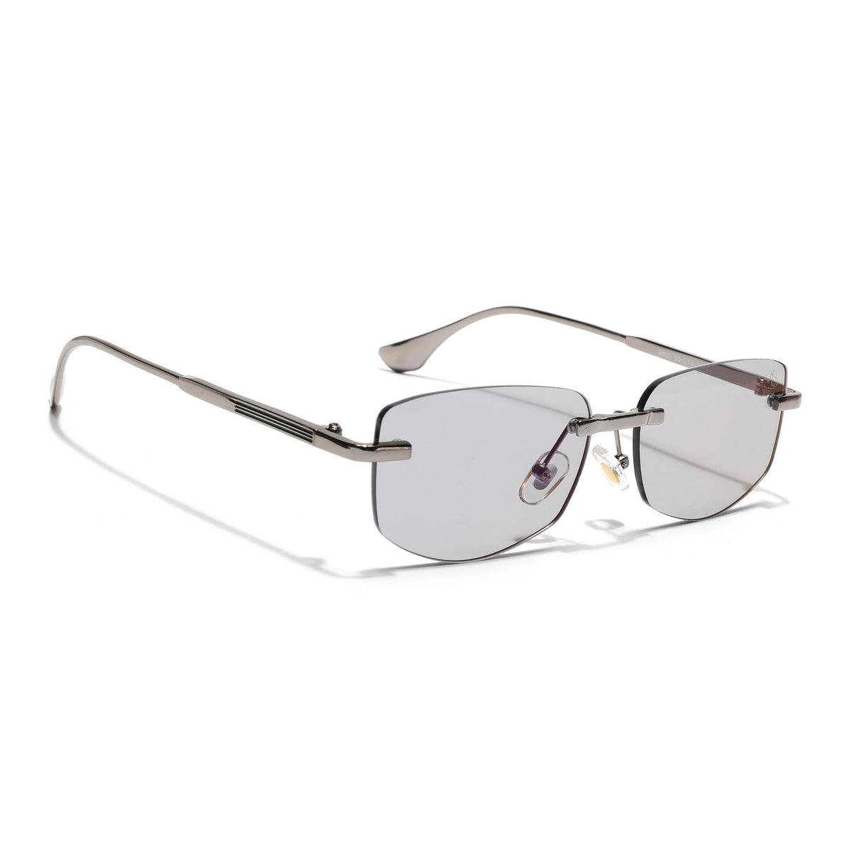 Eyejack Silver Rimless Sunglasses for Men & Women (9805CL2540)