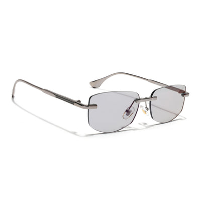 Eyejack Silver Rimless Sunglasses for Men & Women (9805CL2540)