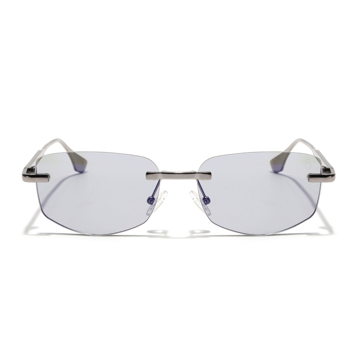 Eyejack Silver Rimless Sunglasses for Men & Women (9805CL2540)