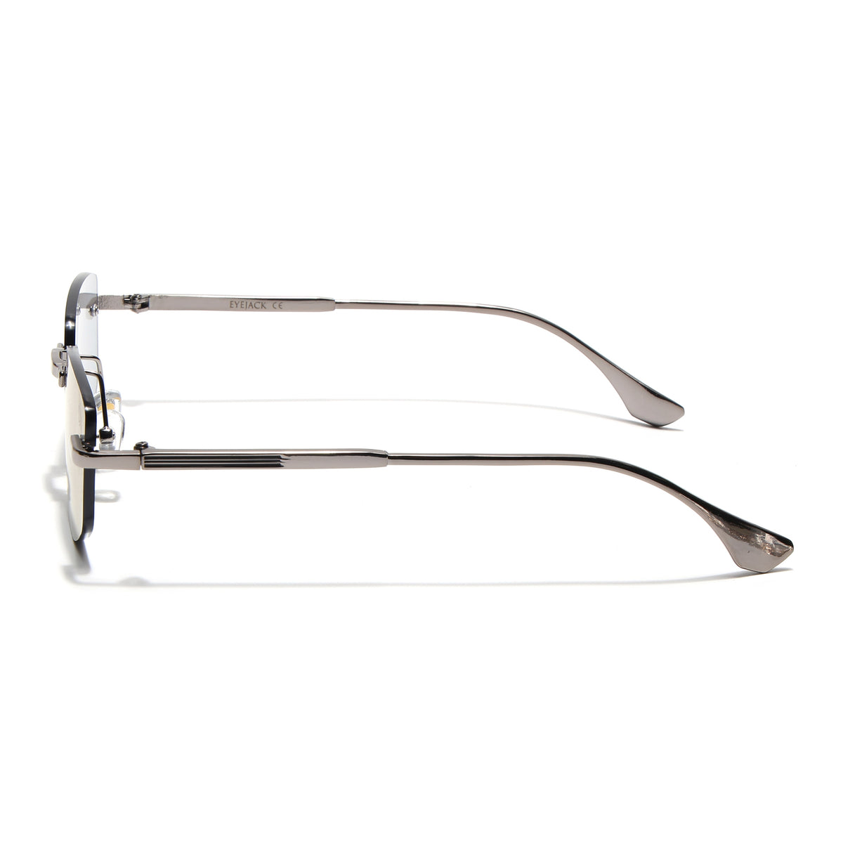 Eyejack Silver Rimless Sunglasses for Men & Women (9805CL2540)