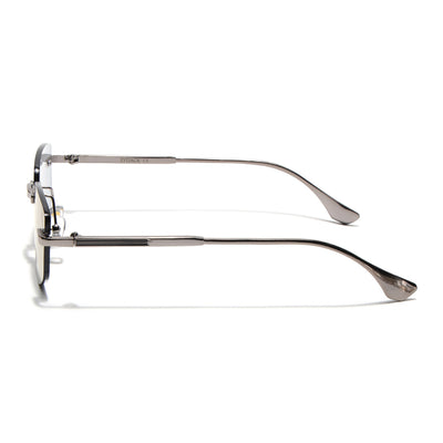 Eyejack Silver Rimless Sunglasses for Men & Women (9805CL2540)