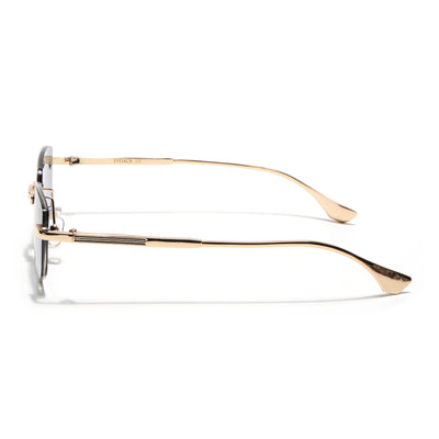 Eyejack Golden Rimless Sunglasses for Men & Women (9805CL2542)