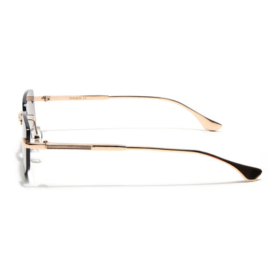 Eyejack Golden Rimless Sunglasses for Men & Women (9805CL2543)