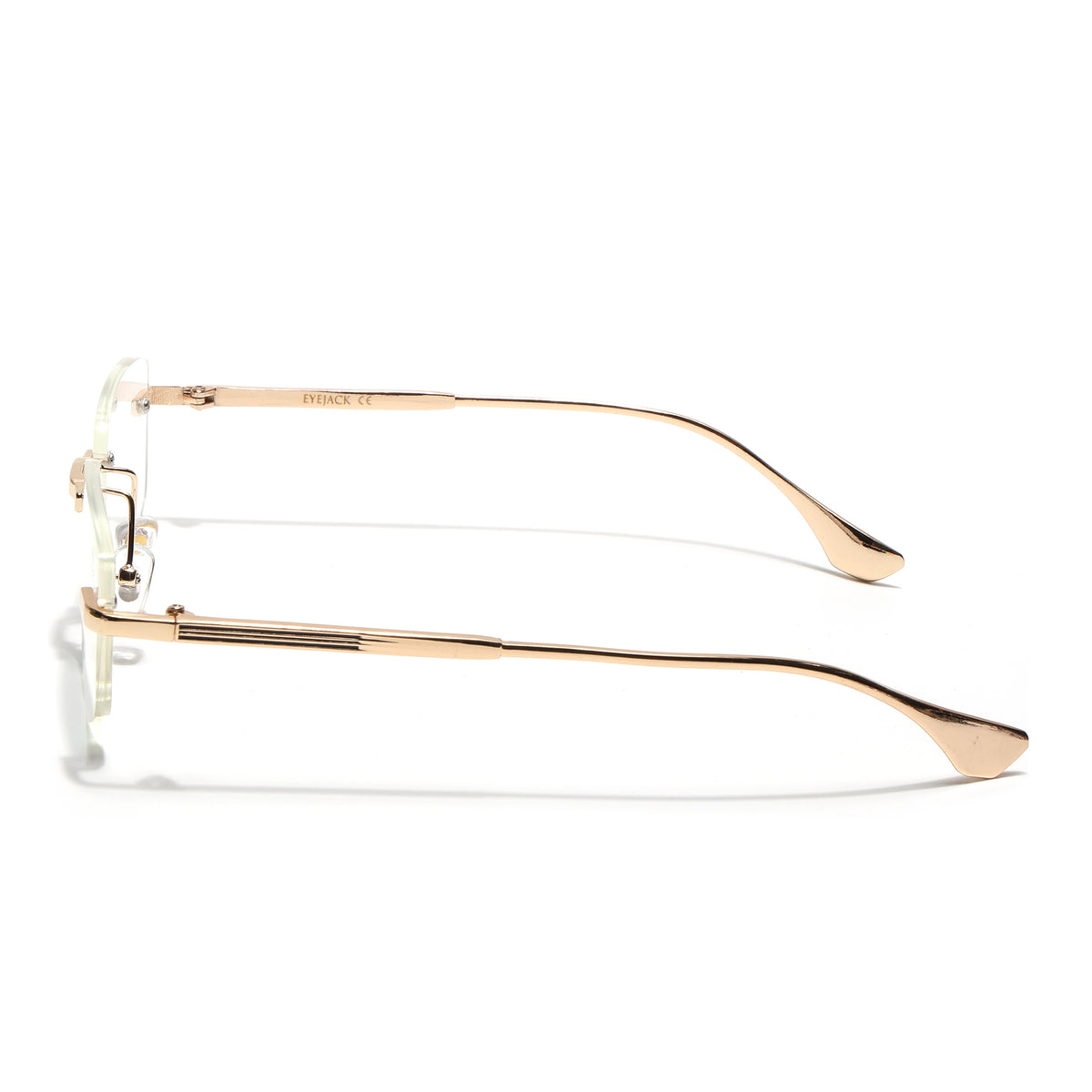 Eyejack Golden Rimless Eyeglasses for Men & Women (9805FCL2544)