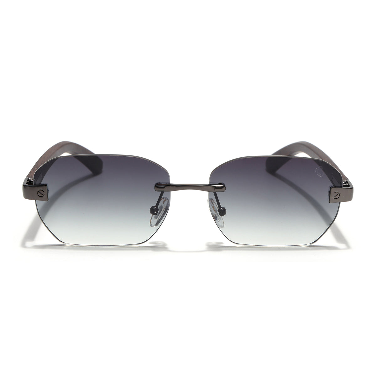 Eyejack Grey Rimless Sunglasses for Men & Women (9807CL2545)