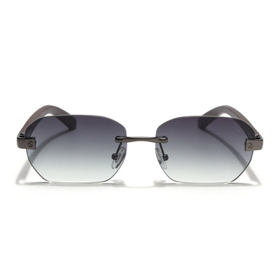Eyejack Grey Rimless Sunglasses for Men & Women (9807CL2545)