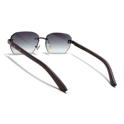 Eyejack Grey Rimless Sunglasses for Men & Women (9807CL2545)