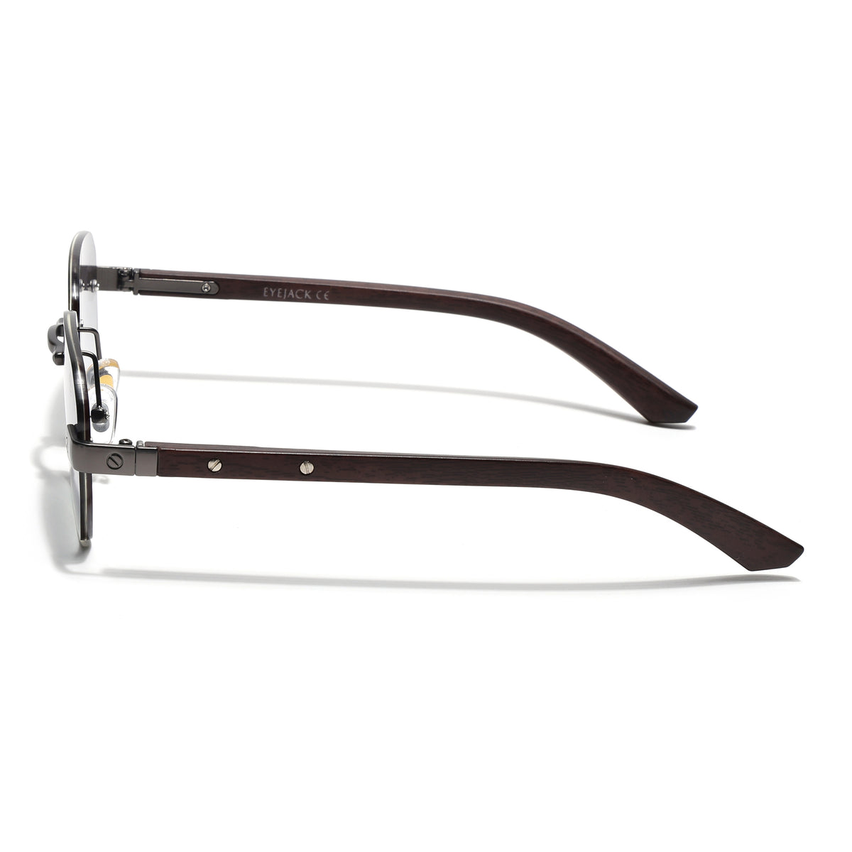 Eyejack Grey Rimless Sunglasses for Men & Women (9807CL2545)