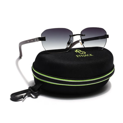 Eyejack Grey Rimless Sunglasses for Men & Women (9807CL2545)