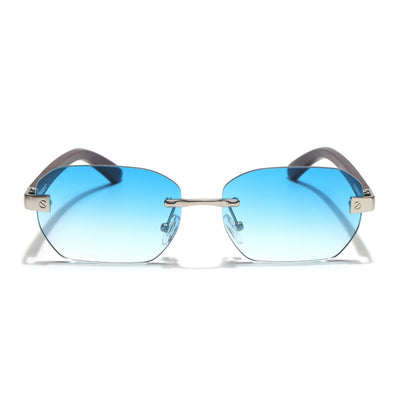 Eyejack Silver Rimless Sunglasses for Men & Women (9807CL2546)