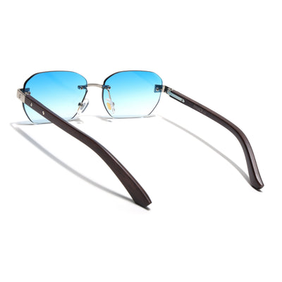Eyejack Silver Rimless Sunglasses for Men & Women (9807CL2546)