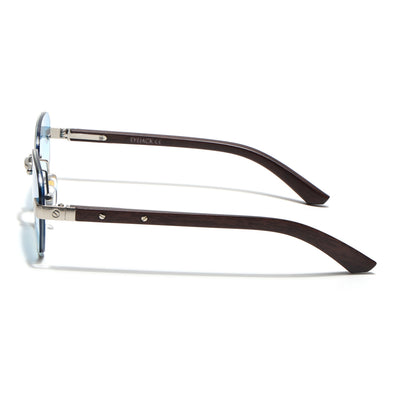 Eyejack Silver Rimless Sunglasses for Men & Women (9807CL2546)