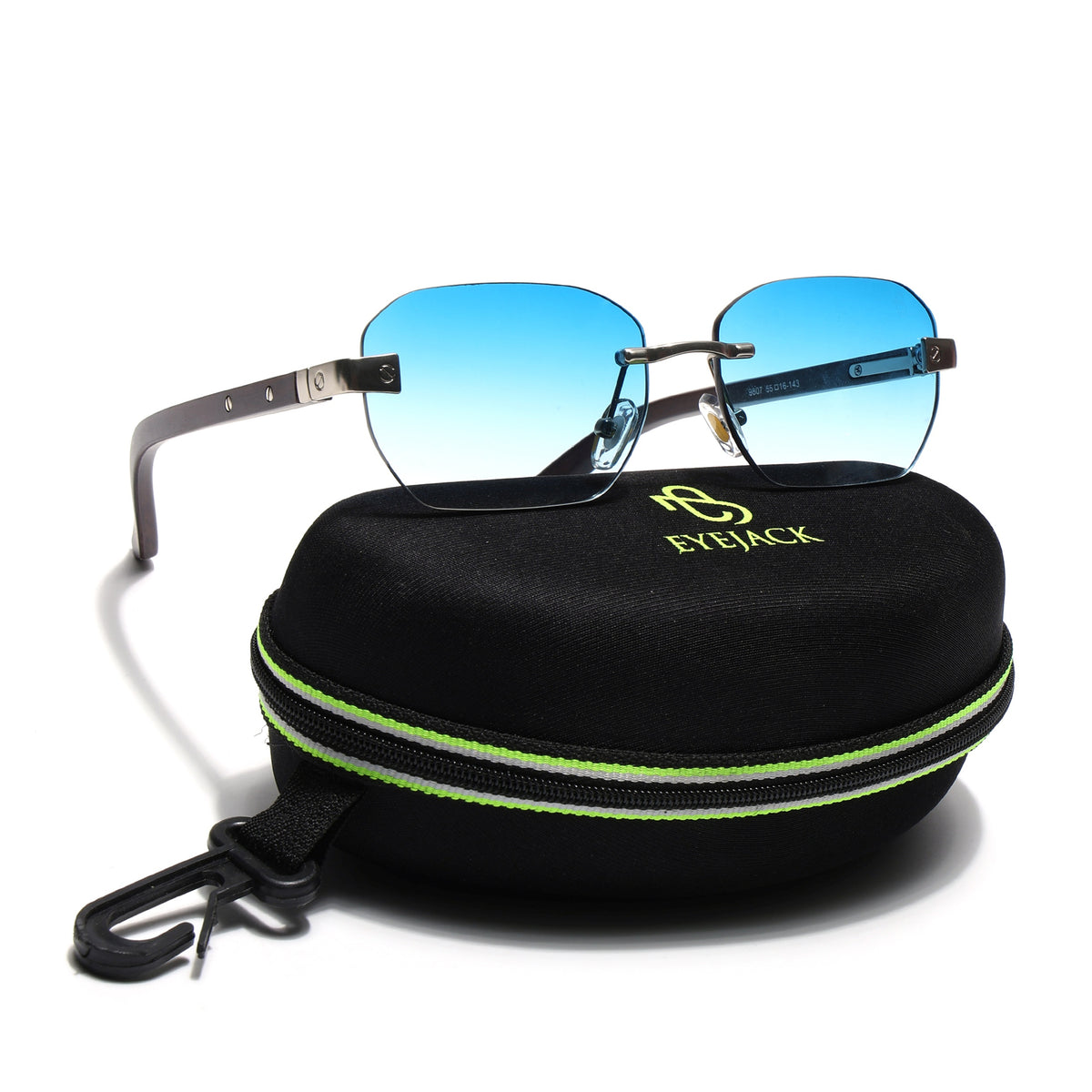Eyejack Silver Rimless Sunglasses for Men & Women (9807CL2546)