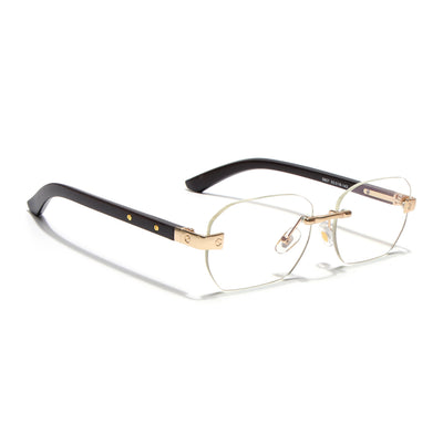 Eyejack Golden Rimless Eyeglasses for Men & Women (9807FCL2551)