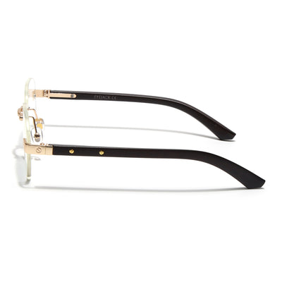 Eyejack Golden Rimless Eyeglasses for Men & Women (9807FCL2551)