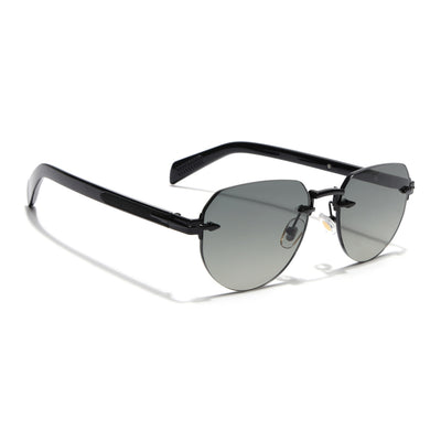 Eyejack Black Rimless Sunglasses for Men & Women (9818CL2531)