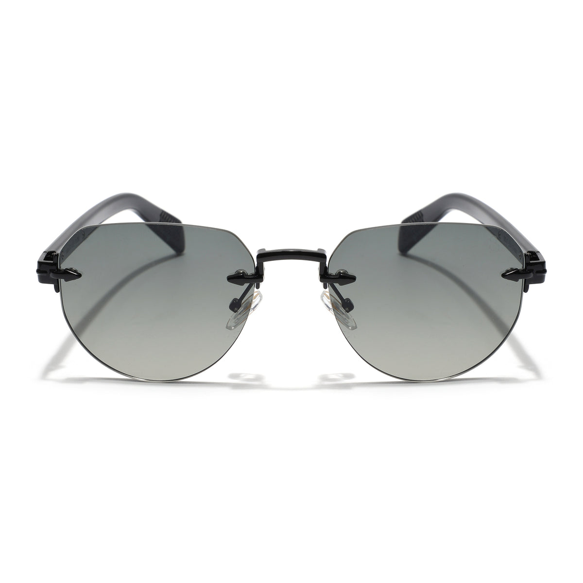 Eyejack Black Rimless Sunglasses for Men & Women (9818CL2531)
