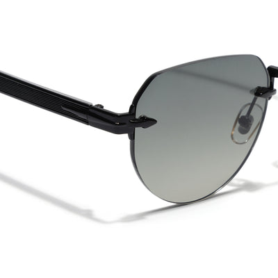 Eyejack Black Rimless Sunglasses for Men & Women (9818CL2531)