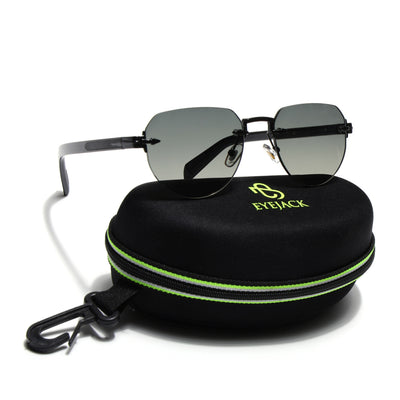 Eyejack Black Rimless Sunglasses for Men & Women (9818CL2531)