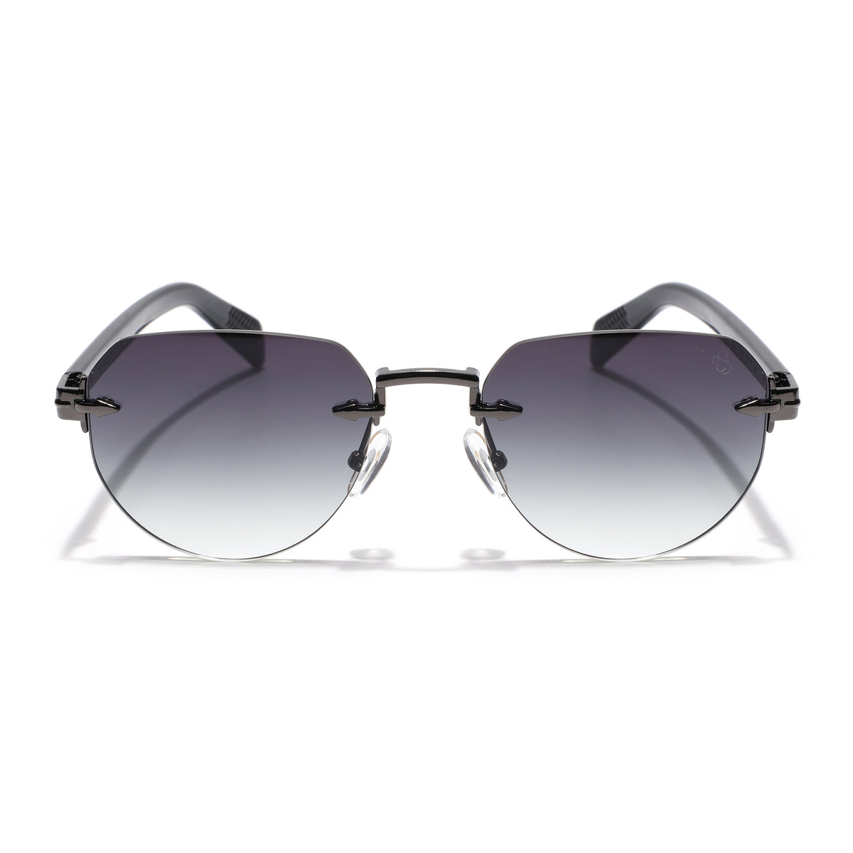 Eyejack Grey Rimless Sunglasses for Men & Women (9818CL2532)