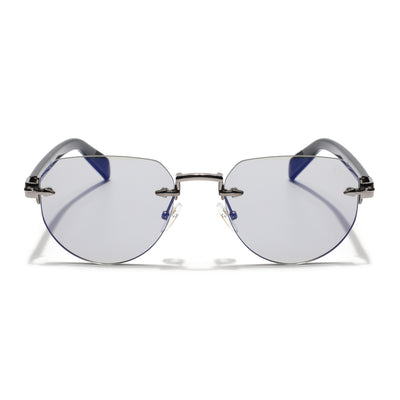 Eyejack Silver Rimless Sunglasses for Men & Women (9818CL2533)