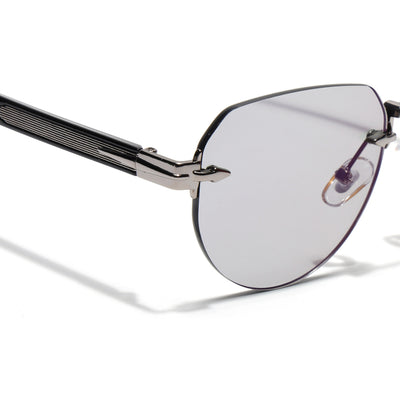 Eyejack Silver Rimless Sunglasses for Men & Women (9818CL2533)