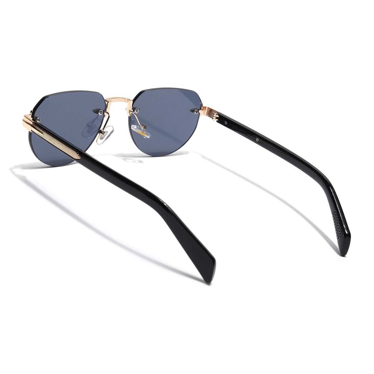 Eyejack Golden Rimless Sunglasses for Men & Women (9818CL2534)