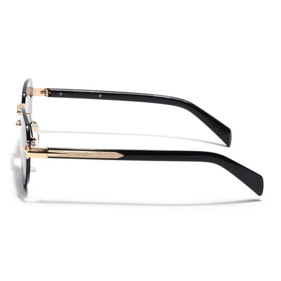 Eyejack Golden Rimless Sunglasses for Men & Women (9818CL2534)