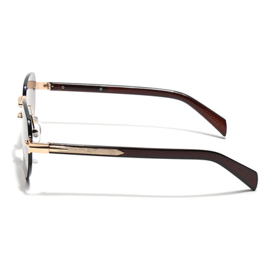 Eyejack Golden Rimless Sunglasses for Men & Women (9818CL2536)