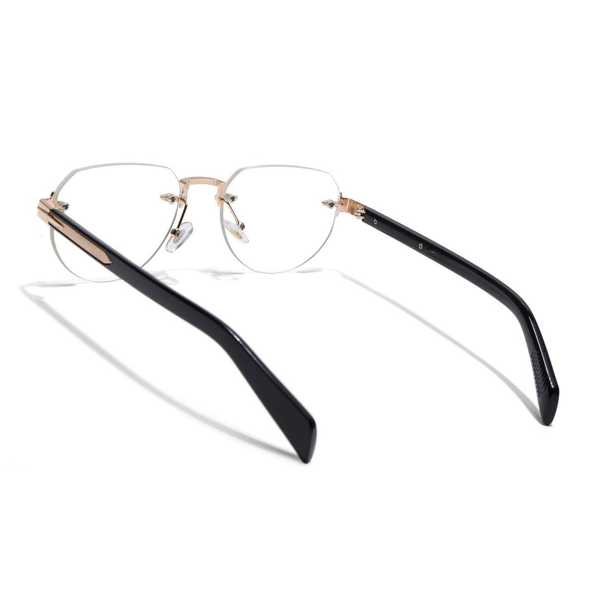 Eyejack Golden Rimless Eyeglasses for Men & Women (9818FCL2537)