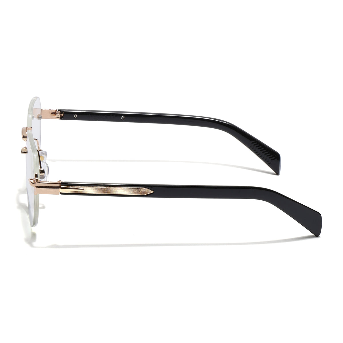Eyejack Golden Rimless Eyeglasses for Men & Women (9818FCL2537)