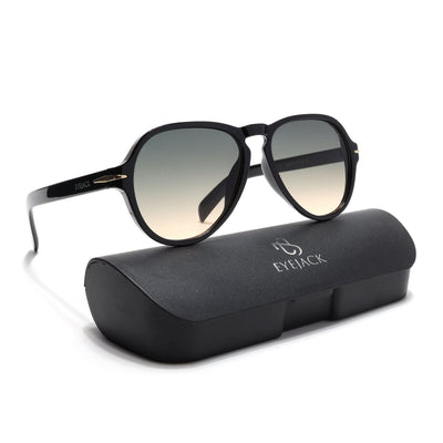 Eyejack Black Aviator Sunglasses for Men & Women (986CL973)