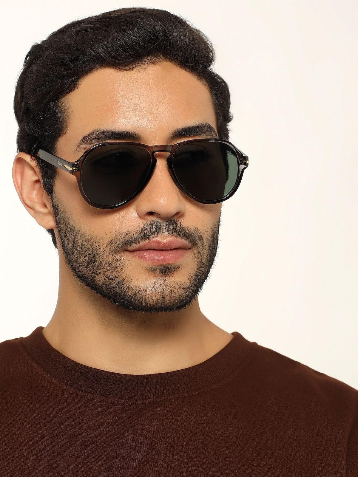 Eyejack Transparent Grey Aviator Sunglasses for Men & Women (986CL974)