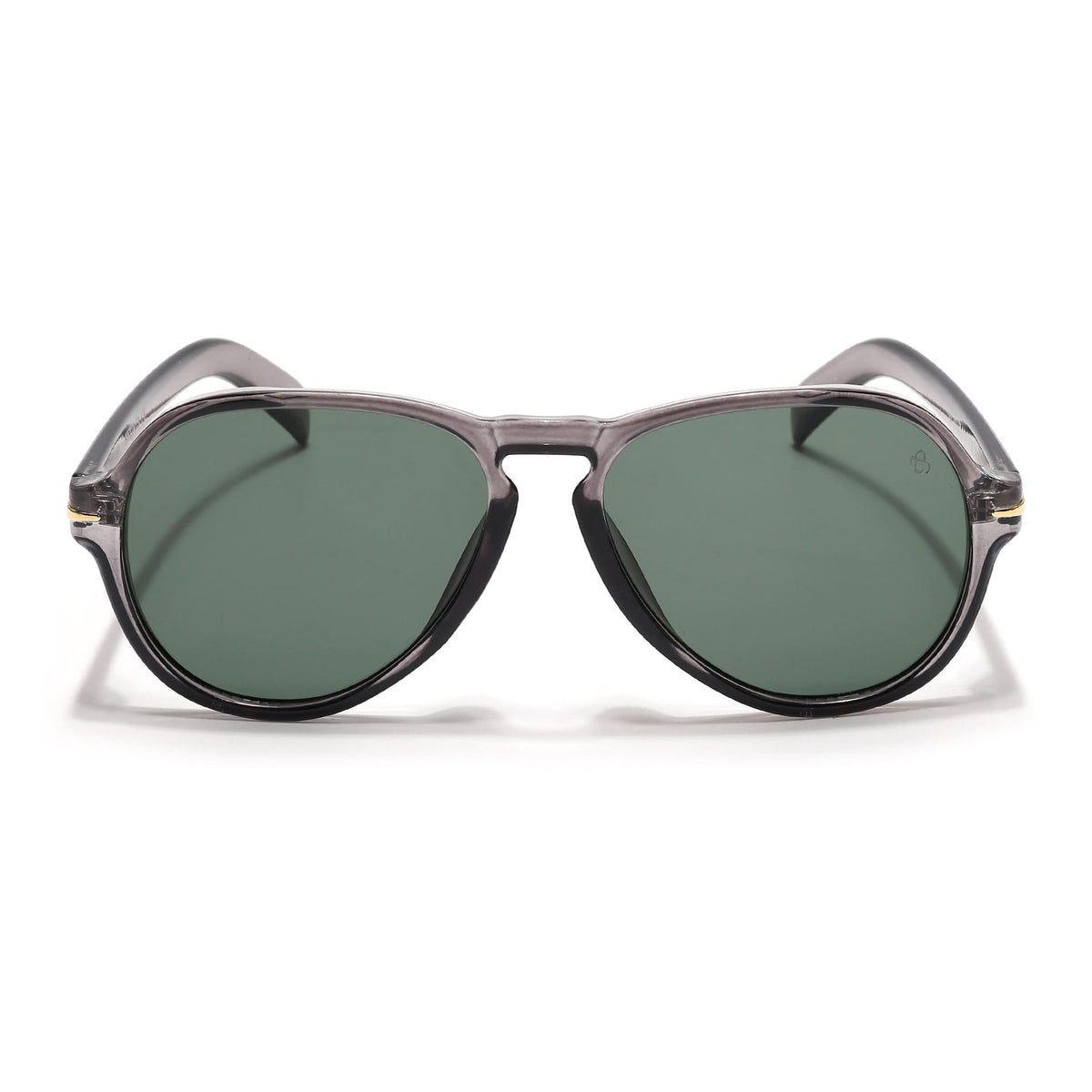 Eyejack Transparent Grey Aviator Sunglasses for Men & Women (986CL974)