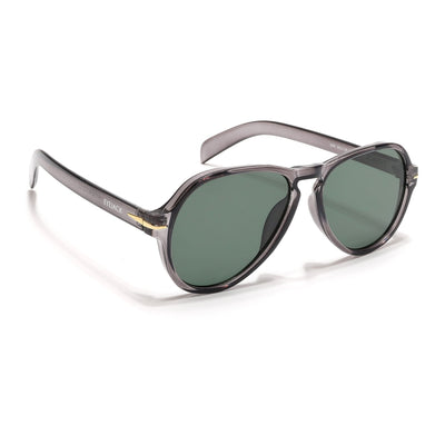 Eyejack Transparent Grey Aviator Sunglasses for Men & Women (986CL974)
