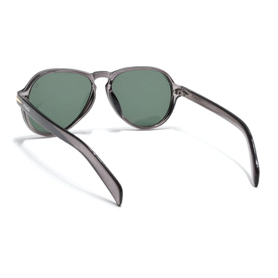 Eyejack Transparent Grey Aviator Sunglasses for Men & Women (986CL974)