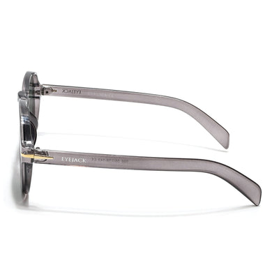 Eyejack Transparent Grey Aviator Sunglasses for Men & Women (986CL974)
